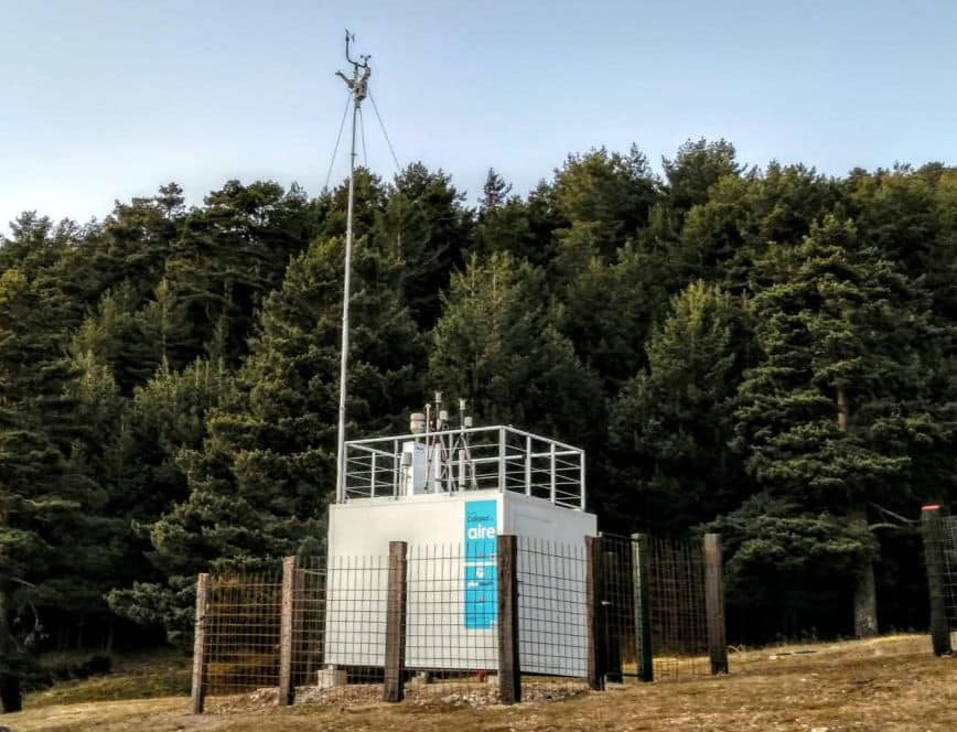 Air Quality Station, Background Station in Madrid, Spain